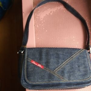 Denim blues hand/shoulder bag